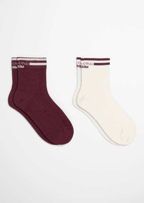 Ribbed Socks Dark Red - Product image 1