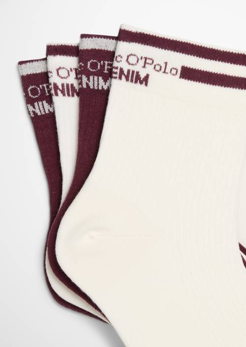 Ribbed Socks Dark Red - Product image 2