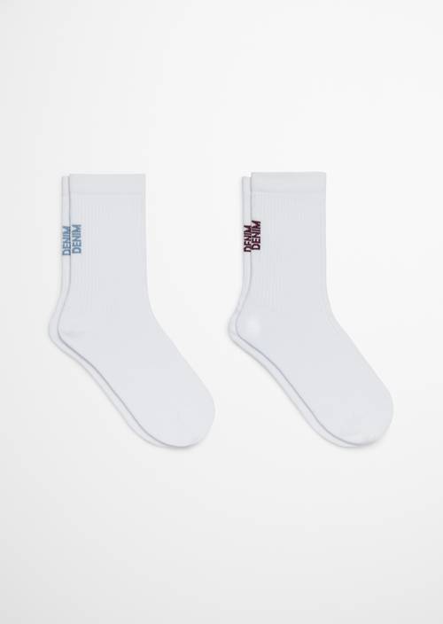 Ribbed Socks White - Product image 1
