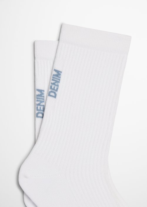 Ripp-Socken — White