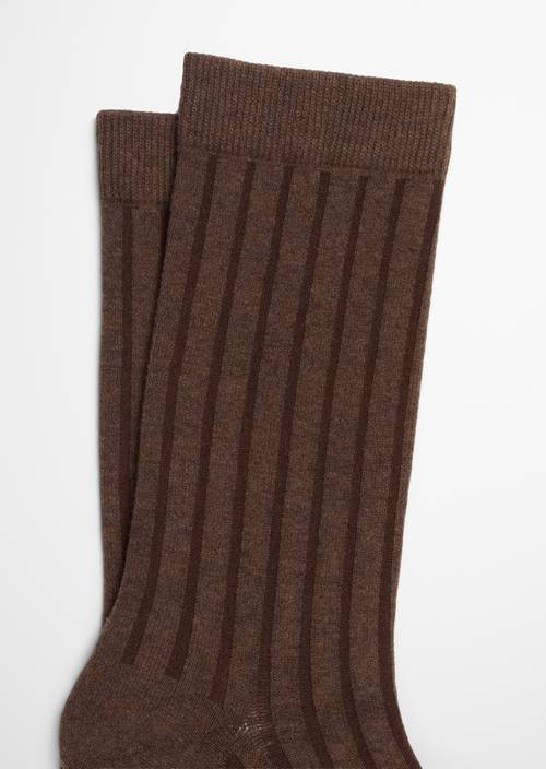 Ribbed Socks Espresso Brown - Product image 2