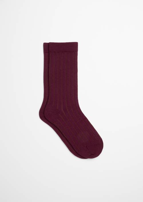 Ribbed Socks Mahagony Jam - Product image 1