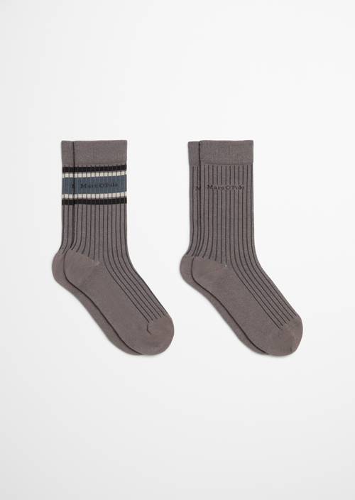 Ribbed Socks Dark Beige - Product image 1