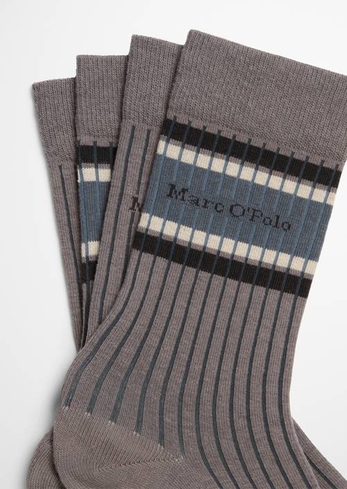 Ribbed Socks Dark Beige - Product image 2