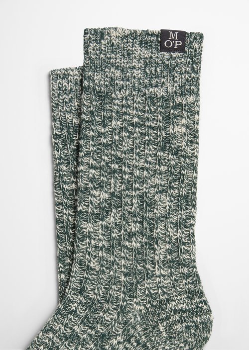 Ribbed Socks — Black Pepper