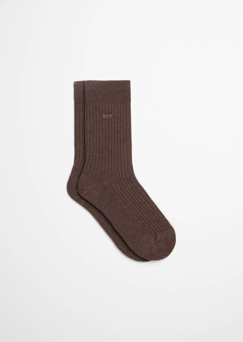 Ripp-Socken Burnt Coffee - Produkt Bild 1