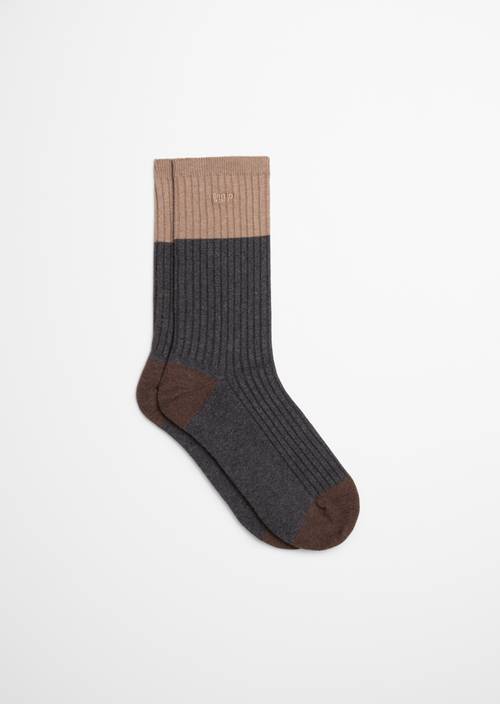 Chaussettes à côtes Medium Grey - Image du produit 1
