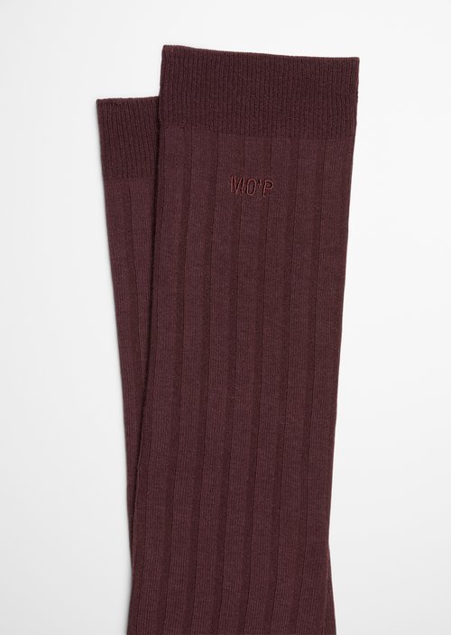 Knee-high socks — Black Cherry