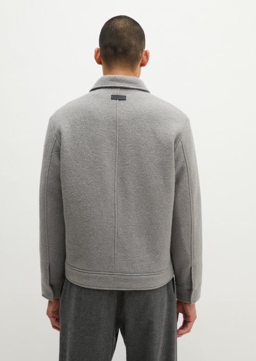 Regular-Fit Wool Blouson — Driftwood Haze