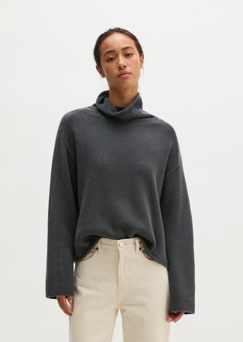 Regular-Fit Knit Sweater — Broken Graphite