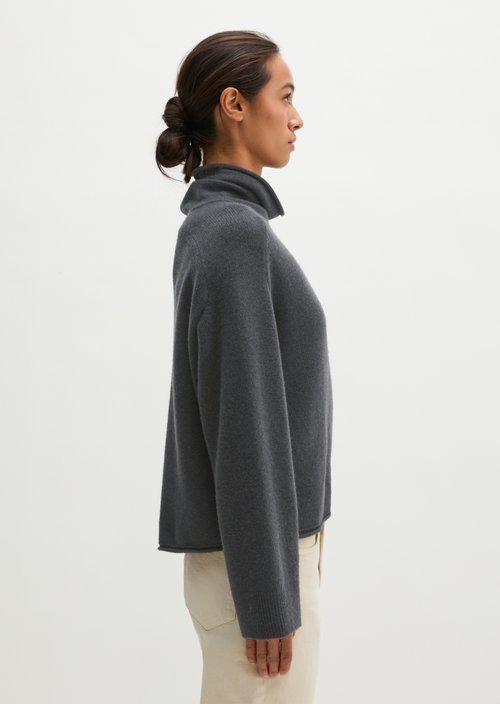 Regular-Fit Knit Sweater — Broken Graphite