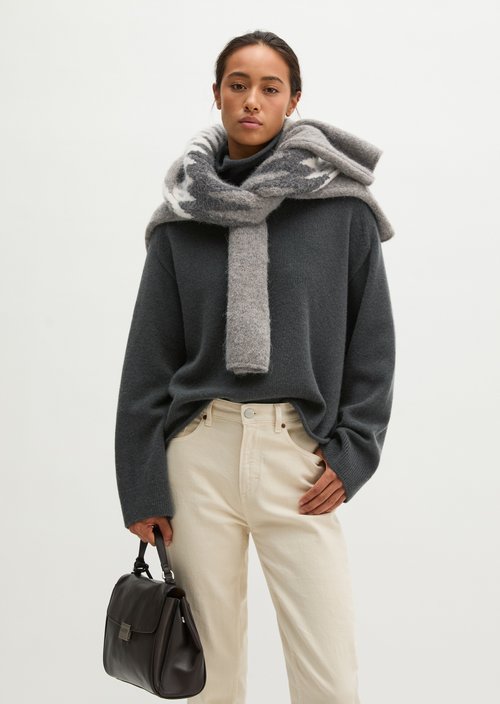 Regular-Fit Knit Sweater — Broken Graphite