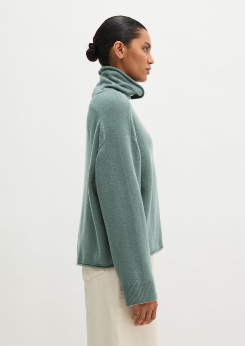 Regular-Fit Knit Sweater — Foggy Blue