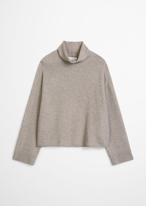 Regular-Fit Knit Sweater — Stone Taupe Melange