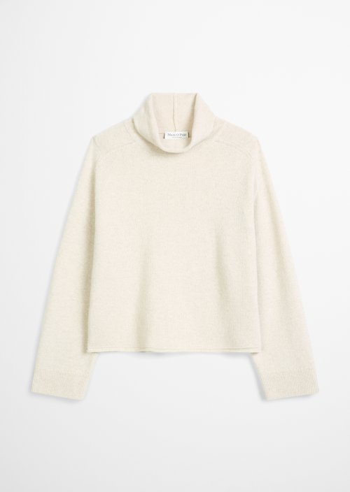 Regular-Fit Knit Sweater — Light Stone Melange