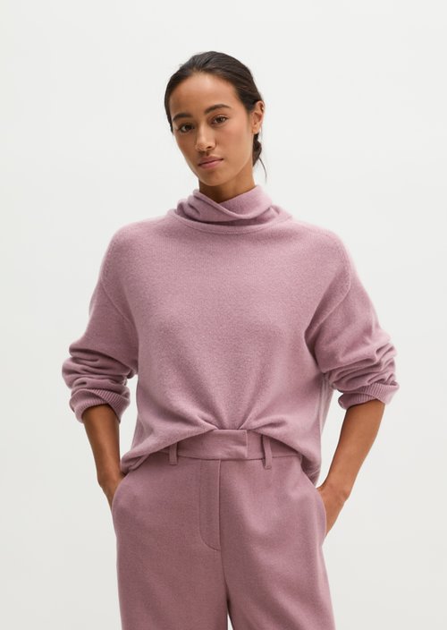 Regular-Fit Knit Sweater — Gentle Mauve