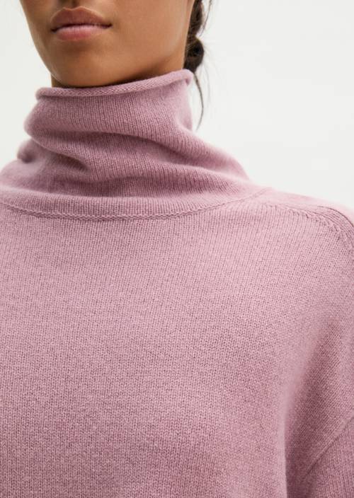 Strickpullover regular Gentle Mauve in Detailansicht