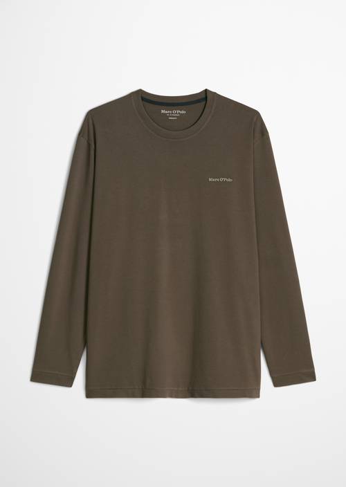 T-shirt à manches longues, coupe classique Dusty Olive en vue isolée sans mannequin