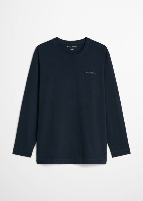 Regular-fit long-sleeve shirt — Dark Navy