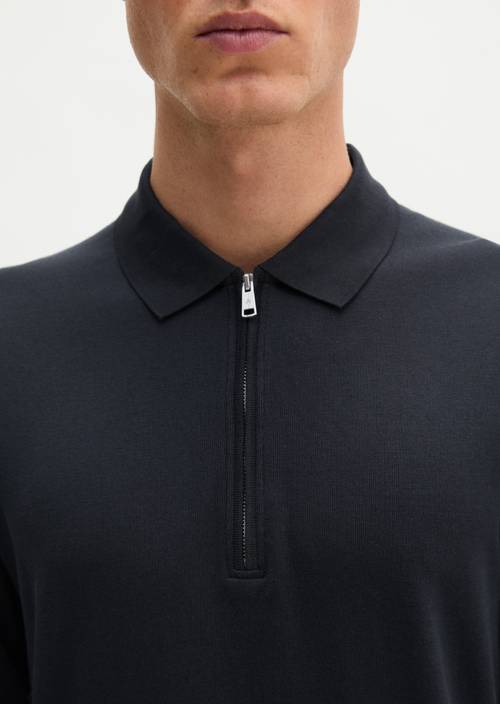 Poloshirt regular Dark Navy in Detailansicht
