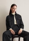 Overshirt boxy shaped made from an organic cotton/lyocell Overshirt boxy shaped made from an organic cotton/lyocell
