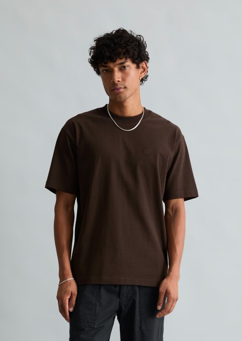 Relaxed-fit T-shirt — Chocolate Brown
