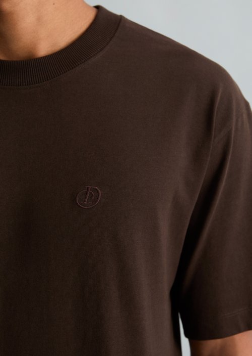 Relaxed-fit T-shirt — Chocolate Brown
