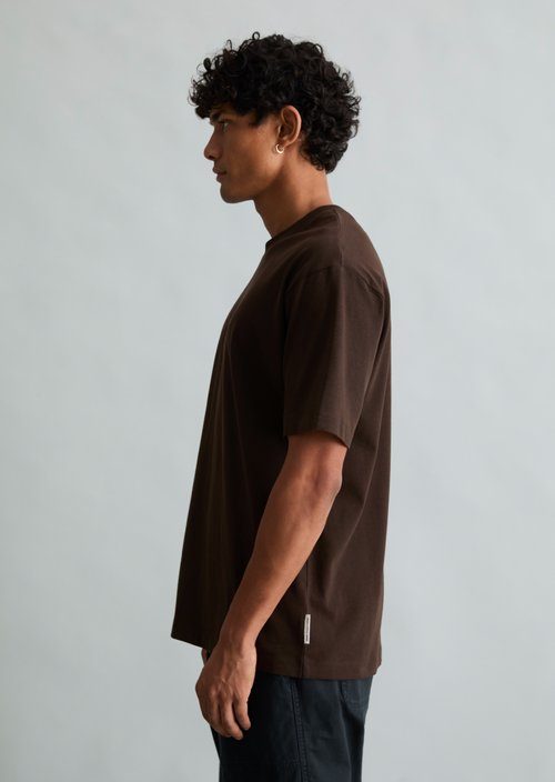 Relaxed-fit T-shirt — Chocolate Brown