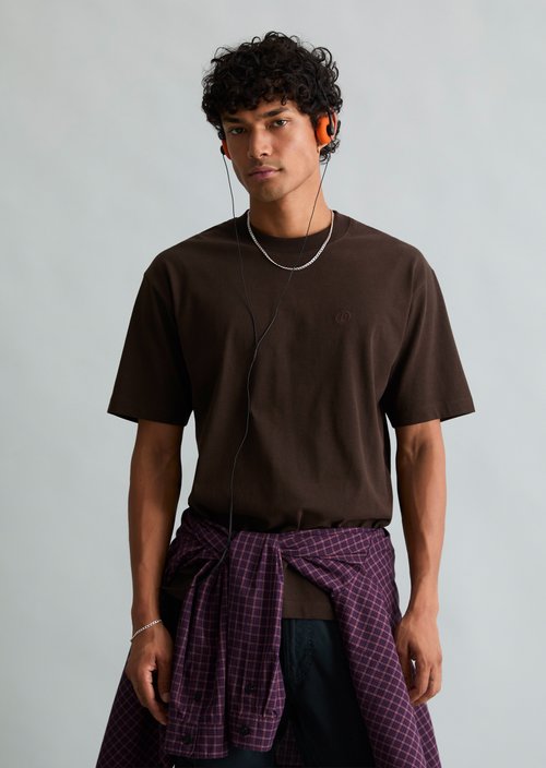 Relaxed-fit T-shirt — Chocolate Brown