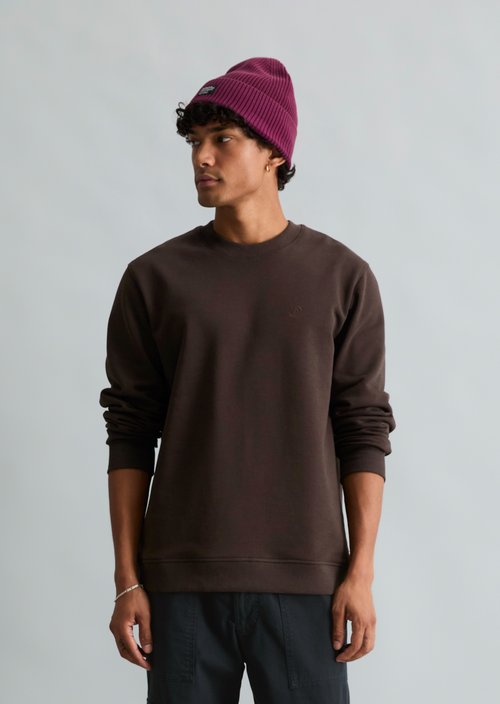 DfC Regular-Fit Sweatshirt — Chocolate Brown