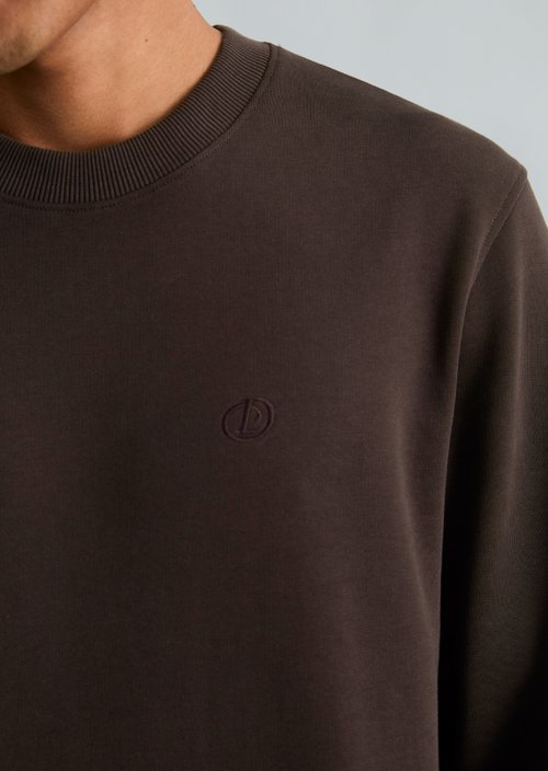 DfC Regular-Fit Sweatshirt — Chocolate Brown