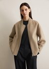 Marc O'Polo Wollblouson relaxed, Damen, beige, Gr. 44, 50% Polyester, 50% Wolle