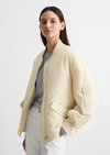 Marc O'Polo Long-Blouson relaxed, Damen, beige, Gr. 32, 100% Polyamid