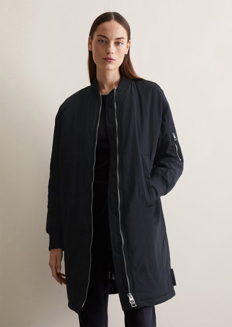 Marc O'Polo Blouson mantel regular, Dames, blauw, 32, 100% Polyamide