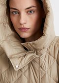 Puffer cape jacket regular made from recycled nylon
