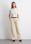Marc O'Polo Corduroy broek wide fit, Dames, beige, 34, 97% Katoen, 3% Elasthaan
