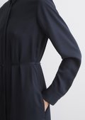 Shirt dress regular from LENZING™ ECOVERO™ - blue | Midi