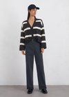 Marc O'Polo Broek model Lande wijd, Dames, blauw, 32, 48% Katoen, 36% Lyocell, 13% Polyester, 3% Elasthaan