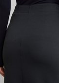 Jersey skirt slim made from interlock quality - blue | Midi