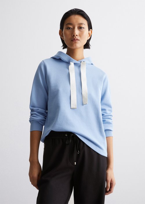 Prest Studios Dunkelblauer Oversize Hoodie Sweatshirt Damen