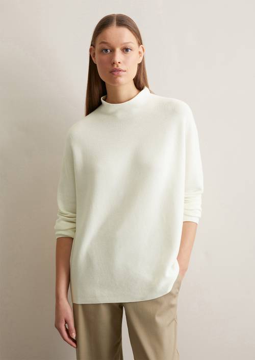 Seamless-Pullover oversize aus softer Bio-Baumwolle