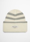 DfC Striped knitted hat made from organic cotton - gray