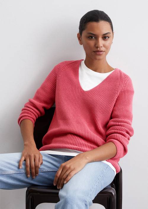 Gebreide Trui Dames Truien V Hals Gebreide Trui Met V-hals Relaxed