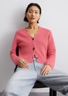 Marc O'Polo V-Neck-Cardigan relaxed, Damen, rosa, Gr. s, 100% Baumwolle