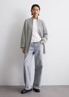 Marc O'Polo DfC Cardigan loose, Damen, grau, Gr. xs, 100% Baumwolle