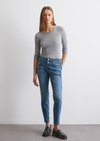 Marc O'Polo Jeans Model Theda boyfriend cropped, Damen, blau, Gr. 27/30, 90% Baumwolle, 9% Polyester, 1% Elasthan