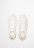 Sneaker made from cowhide - white | Sneakers | MARC O'POLO