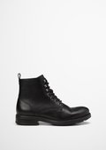 Lace-up boots with inside zipper - black | Boots | MARC O'POLO