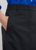 Mini skirt regular made from a polyester/virgin wool mix