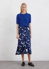 Marc O'Polo Satinrock flared, Damen, multi, 32, 100% Viskose